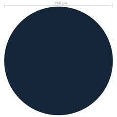 ujuv PE ümmargune basseinikile, 250 cm, must ja sinine цена и информация | Аксессуары для бассейнов | kaup24.ee