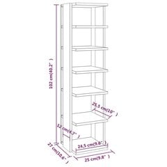 kingariiulid 2 tk, hall Sonoma tamm, 25x27x102 cm, tehispuit цена и информация | Полки для обуви, банкетки | kaup24.ee