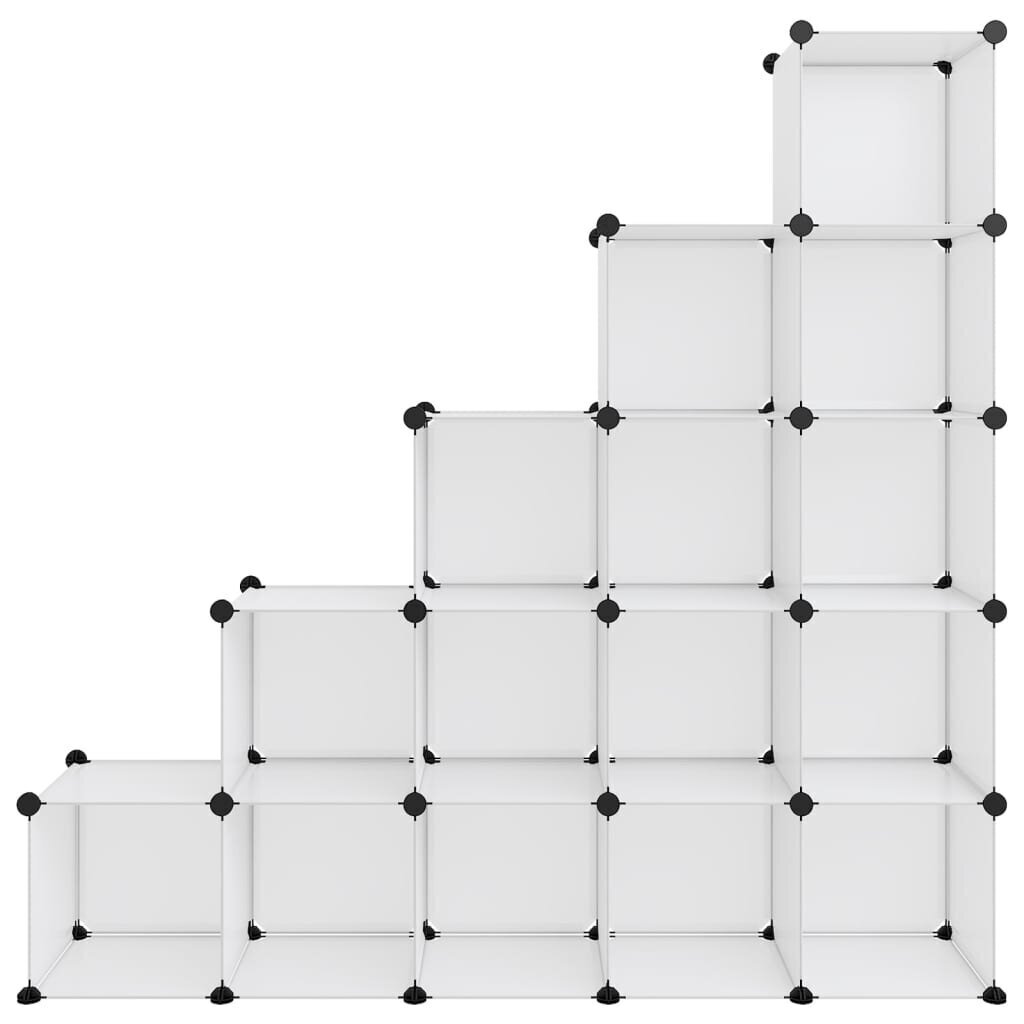 hoiukuubikute korrastaja, 15 kuubikut, läbipaistev PP цена и информация | Jalatsikapid, jalatsiriiulid | kaup24.ee