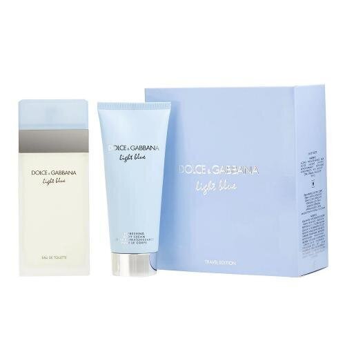 Komplekt Dolce & Gabbana Light Blue naistele: EDT 100 ml + ihupiim 100 ml цена и информация | Naiste parfüümid | kaup24.ee