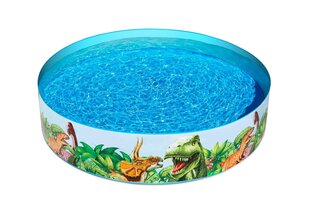 Laste sammasbassein Bestway Dinosaur Fill 'N Fun, 946 l, valge/kirju hind ja info | Basseinid | kaup24.ee