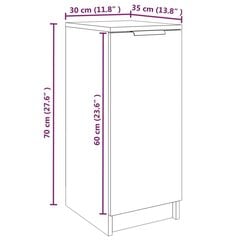 kingakapp, betoonhall, 30x35x70 cm, tehispuit hind ja info | Jalatsikapid, jalatsiriiulid | kaup24.ee