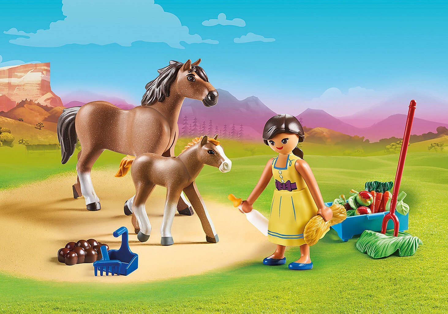 70122 PLAYMOBIL® DreamWorks Spirit, Pru ja mära koos poniga hind ja info | Klotsid ja konstruktorid | kaup24.ee