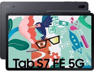 Портативный компьютер Galaxy Tab S7 FE 12,4 T736 5G 6/ 128GB Black цена и информация | Планшеты | kaup24.ee