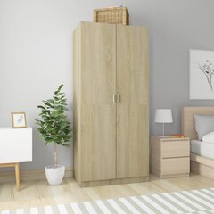 garderoob Sonoma tamm 90 x 52 x 200 cm puitlaastplaat цена и информация | Шкафы | kaup24.ee