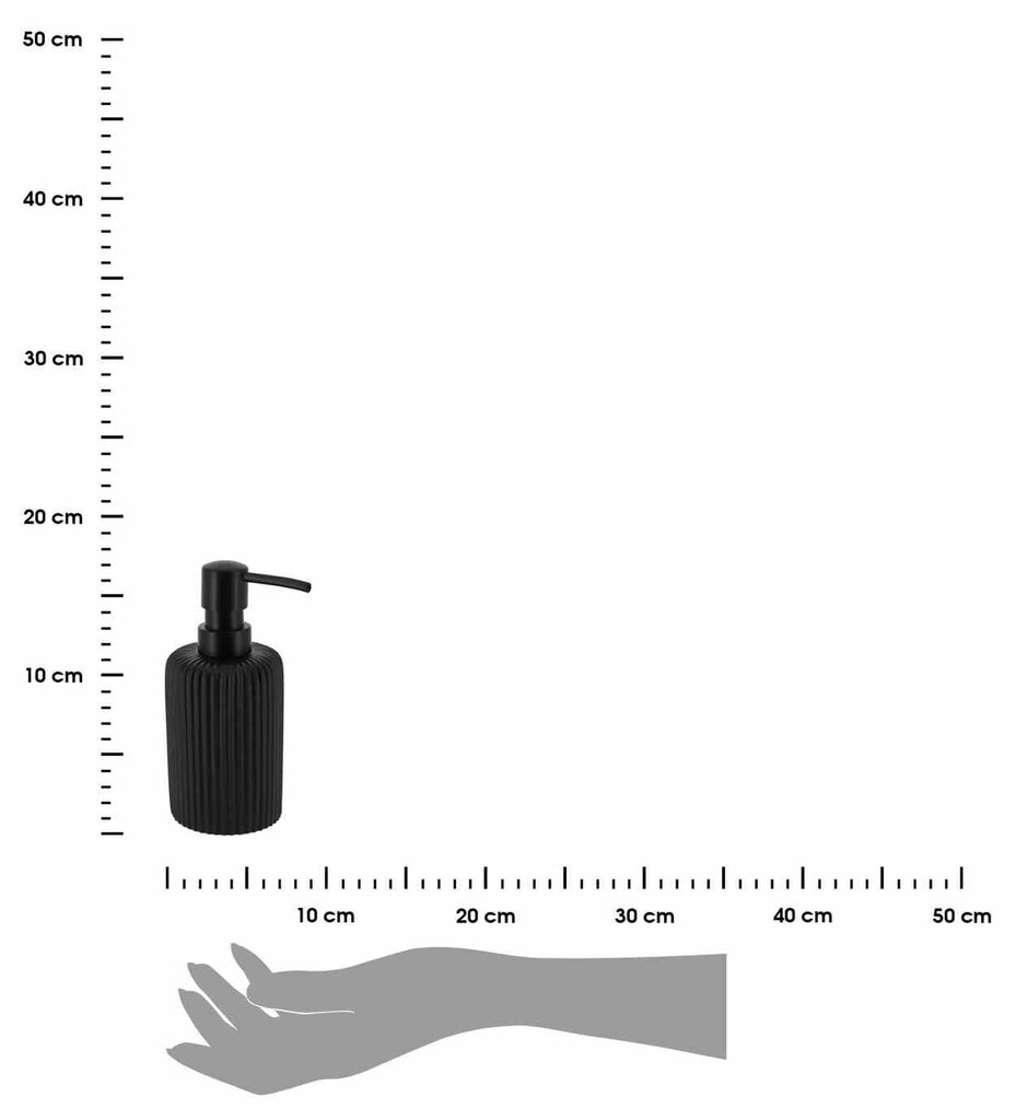 Issard seebi dosaator 230 ml, must цена и информация | Vannitoa sisustuselemendid ja aksessuaarid | kaup24.ee