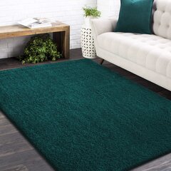 Libisemiskindel vaip Shaggy Dark Green 80x150 cm, 20 mm, polüpropüleen цена и информация | Ковры | kaup24.ee