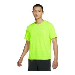 Nike Spordisärk meestele Dri-Fit Miler, kollane hind ja info | Naiste spordiriided | kaup24.ee