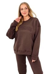 dunkelbeiges damen-толстовка-set mit oversize-толстовка цена и информация | Спортивная одежда для женщин | kaup24.ee