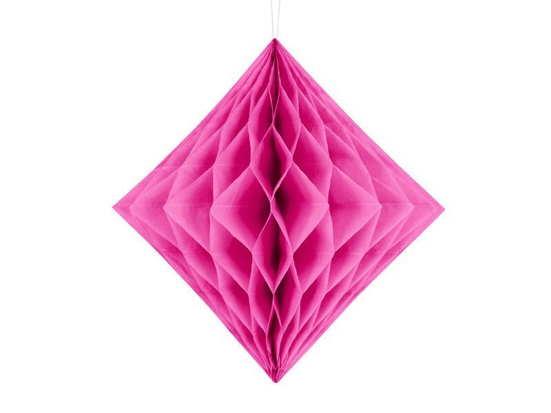 Paberist kaunistus Diamond, roosa, 20 cm, 1 karp/50 pk (1 pk/1 tk) hind ja info | Peokaunistused | kaup24.ee