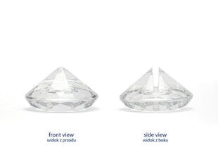 Lauakaardi hoidja Diamond, 40 mm, läbipaistev, 1 karp/20 pk (1 pk/10 tk) hind ja info | Peokaunistused | kaup24.ee