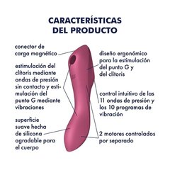 Вибратор Satisfyer Curvy Trinity 3 Vibe + стимулятор Clitoris Sucker Triple, USB цена и информация | Вибраторы | kaup24.ee