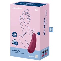 Kliitori stimulaatorid Satisfyer Curvy 1+, roosa hind ja info | Vibraatorid | kaup24.ee