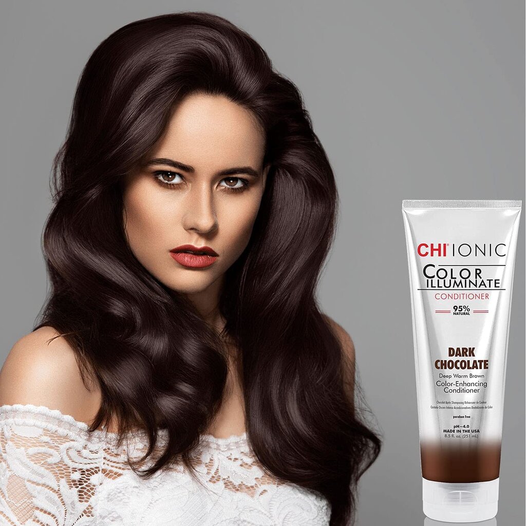 Tooniv palsam pruunidele juustele CHI Color Illuminate Dark Chocolate 251 ml hind ja info | Juuksepalsamid | kaup24.ee