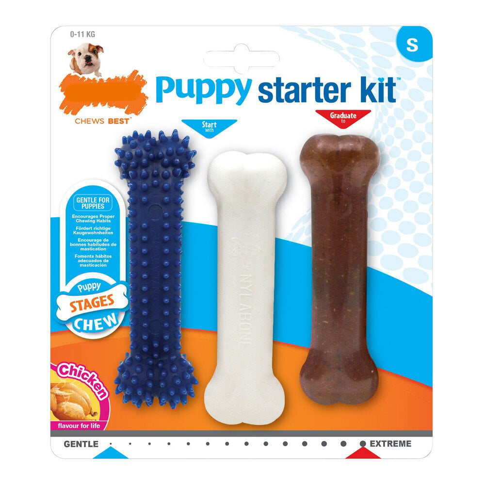 Koera närimismänguasi Nylabone Extreme Chew Starter Kit Kutsikad Kana Nailon Termoplastne (3 pcs) цена и информация | Mänguasjad koertele | kaup24.ee