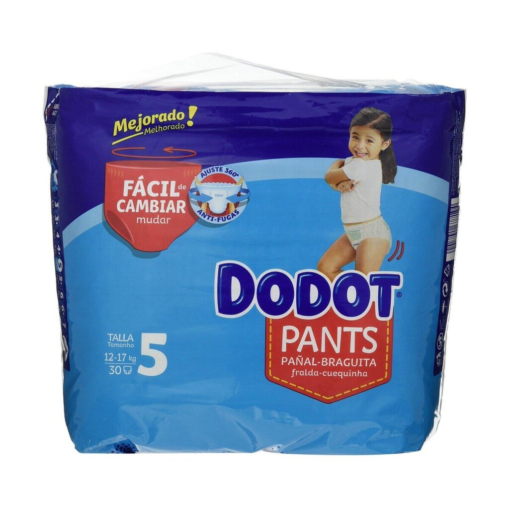 Ühekordsed mähkmed Dodot Dodot Pants Suurus 5 12-17 kg 30 Ühikut цена и информация | Mähkmed | kaup24.ee