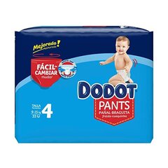 Одноразовые подгузники Dodot Dodot Pants 9-15 kg 33 штук цена и информация | Подгузники | kaup24.ee