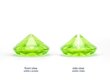 Lauakaardi hoidja Diamond, 40 mm, roheline (1 pk/10 tk) цена и информация | Peokaunistused | kaup24.ee