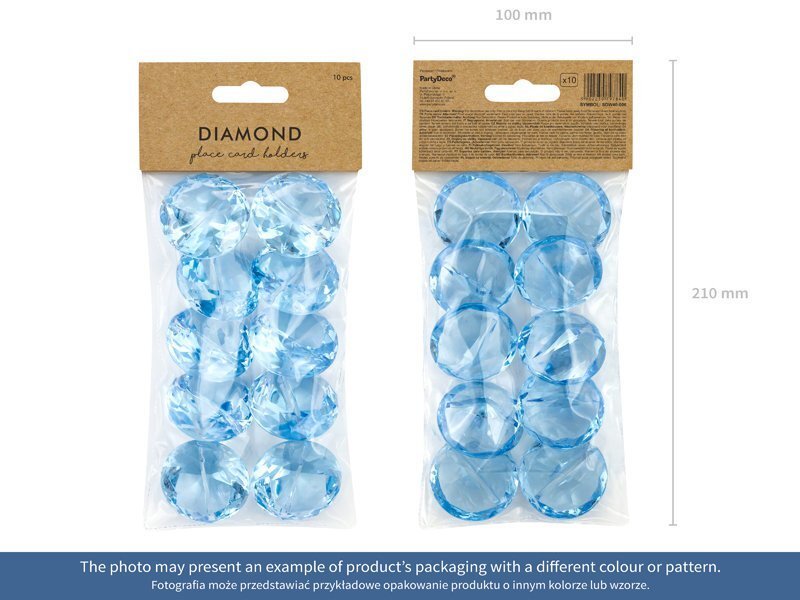Lauakaardi hoidja Diamond, 40 mm, roheline (1 pk/10 tk) hind ja info | Peokaunistused | kaup24.ee