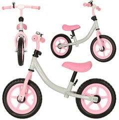 Велосипед трехколесный Fix Balance кросс-байк бело-розовый цена и информация | Детский трехколесный велосипед - коляска с удобной ручкой управления для родителей Riff F95941 2в1, фиолетовый | kaup24.ee