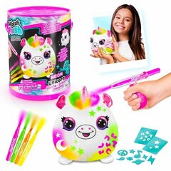 CANAL TOYS Airbrush Plush õhupintsiga pehme loom purgis Neoon hind ja info | Liivakastid, liiv ja mänguasjad | kaup24.ee