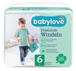 (DE) Babylove, Suuruses Premium 6 XXL (15-20kg), 32 tk (TOODE SAKSAMAALT) hind ja info | Mähkmed | kaup24.ee