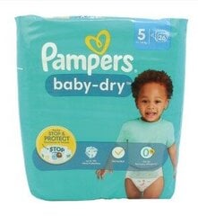 Pampers, Baby Dry, Laste Mähkmed 5, 26 tk (Saksa toode) hind ja info | Mähkmed | kaup24.ee