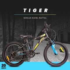 Велосипед 20 дюймов для мальчика легкий MTB Shimano 6 передач Tiger Bike цена и информация | Велосипеды | kaup24.ee