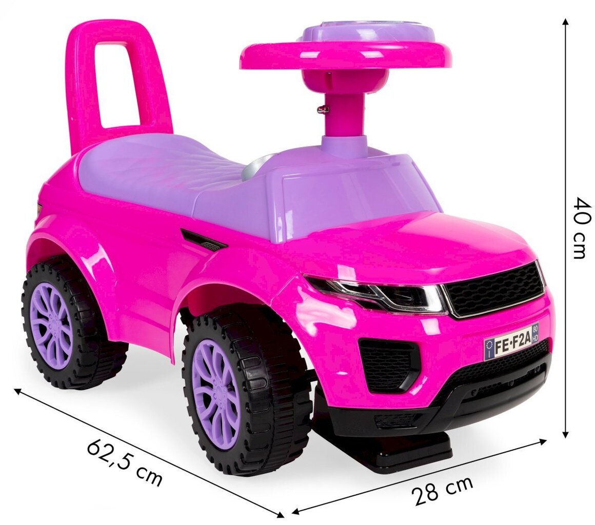 Auto tõukur, Range Rover 613PINK1., roosa hind ja info | Jooksurattad | kaup24.ee