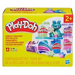 PLAY-DOH масса для лепки Блестки, 6 шт цена и информация | Развивающие игрушки | kaup24.ee
