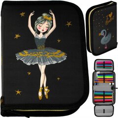 Pinal Starpak Black and Gold Ballerina 486113, koos tarvikutega, 21x14x4 cm hind ja info | Pinalid | kaup24.ee