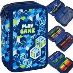 Kolme kambriga pinal koos tarvikutega AstraBag Play Game 503023016, 20,5x13x6 cm hind ja info | Pinalid | kaup24.ee