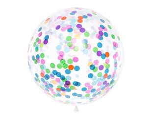 PartyDeco Воздушные шарик, 1 м, с цветным конфетти цена и информация | Шарики | kaup24.ee