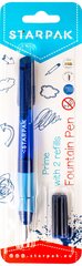 Täitesulepea STARPAK Fountain Pen Prime, sinine korpus, 2 kapsliga цена и информация | Письменные принадлежности | kaup24.ee