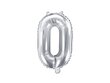 PartyDeco fooliumist õhupall, number 0, 35 cm hind ja info | Õhupallid | kaup24.ee