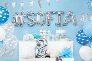 PartyDeco Фольгированный шар - № 9, 35 см цена и информация | Шарики | kaup24.ee