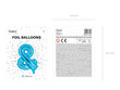 Fooliumist õhupallid &, 35 cm, sinine hind ja info | Õhupallid | kaup24.ee