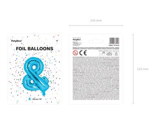 Fooliumist õhupallid &, 35 cm, sinine, 50 tk. hind ja info | Õhupallid | kaup24.ee