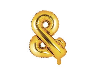 Fooliumist õhupallid &, 35 cm, kuldne цена и информация | Шарики | kaup24.ee