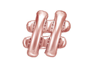 Fooliumist õhupallid #, 35 cm, kuldne/roosa цена и информация | Шарики | kaup24.ee