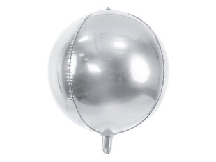 Fooliumist õhupallid Ball 40 cm, hõbedane, 50 tk. hind ja info | Õhupallid | kaup24.ee