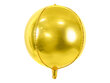 Fooliumist õhupallid Ball 40 cm, kuldne hind ja info | Õhupallid | kaup24.ee