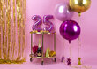 Fooliumist õhupallid Ball 40 cm light, roosa hind ja info | Õhupallid | kaup24.ee