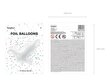 Fooliumist õhupallid Dove, valge, 77x66 cm hind ja info | Õhupallid | kaup24.ee