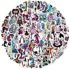 '70tk Monster High School Cartoon Graffiti Kleebised Telefon Kitarr Sülearvuti Kohver Veepudelid Veekindel kleebis Kingitus' hind ja info | Aplikatsioonid, dekoratsioonid, kleebised | kaup24.ee