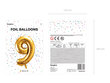 Fooliumist õhupall Number "9", 86 cm, kuldne hind ja info | Õhupallid | kaup24.ee