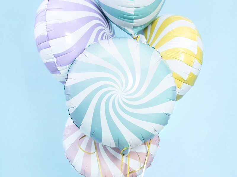 Fooliumist õhupallid Candy 45 cm, sinine, 50 tk. цена и информация | Õhupallid | kaup24.ee