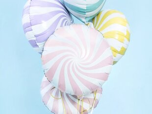 Fooliumist õhupallid Candy 45 cm light, roosa цена и информация | Шары | kaup24.ee