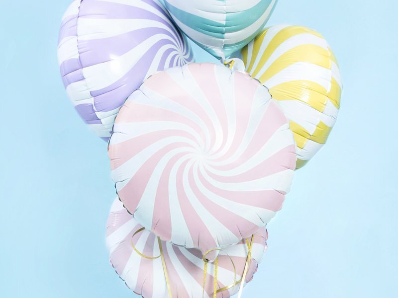 Fooliumist õhupallid Candy 45 cm light, roosa hind ja info | Õhupallid | kaup24.ee
