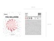 Fooliumist õhupallid Candy 45 cm light, roosa, 50 tk. hind ja info | Õhupallid | kaup24.ee